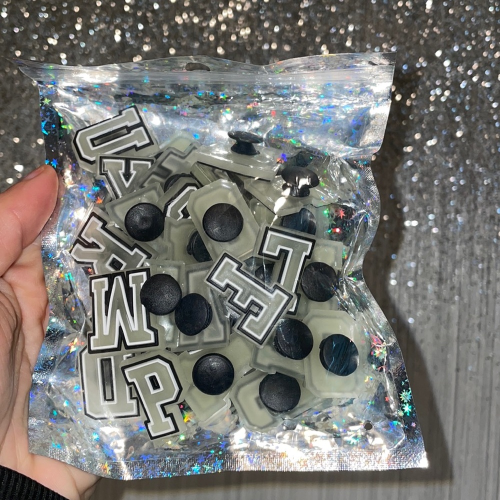 Alphabet Croc charms